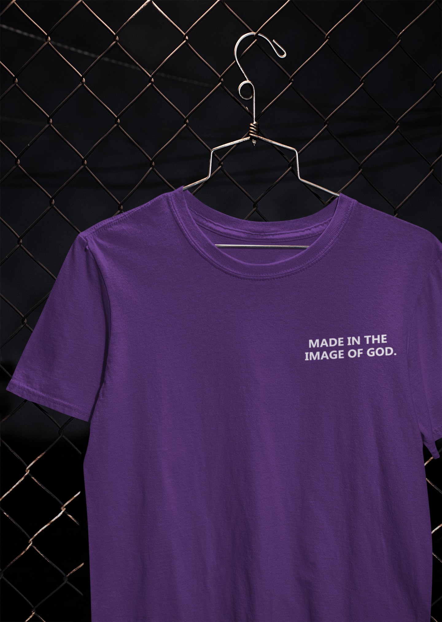 Made In The Image Of God Mens Half Sleeves T-shirt- FunkyTeesClub