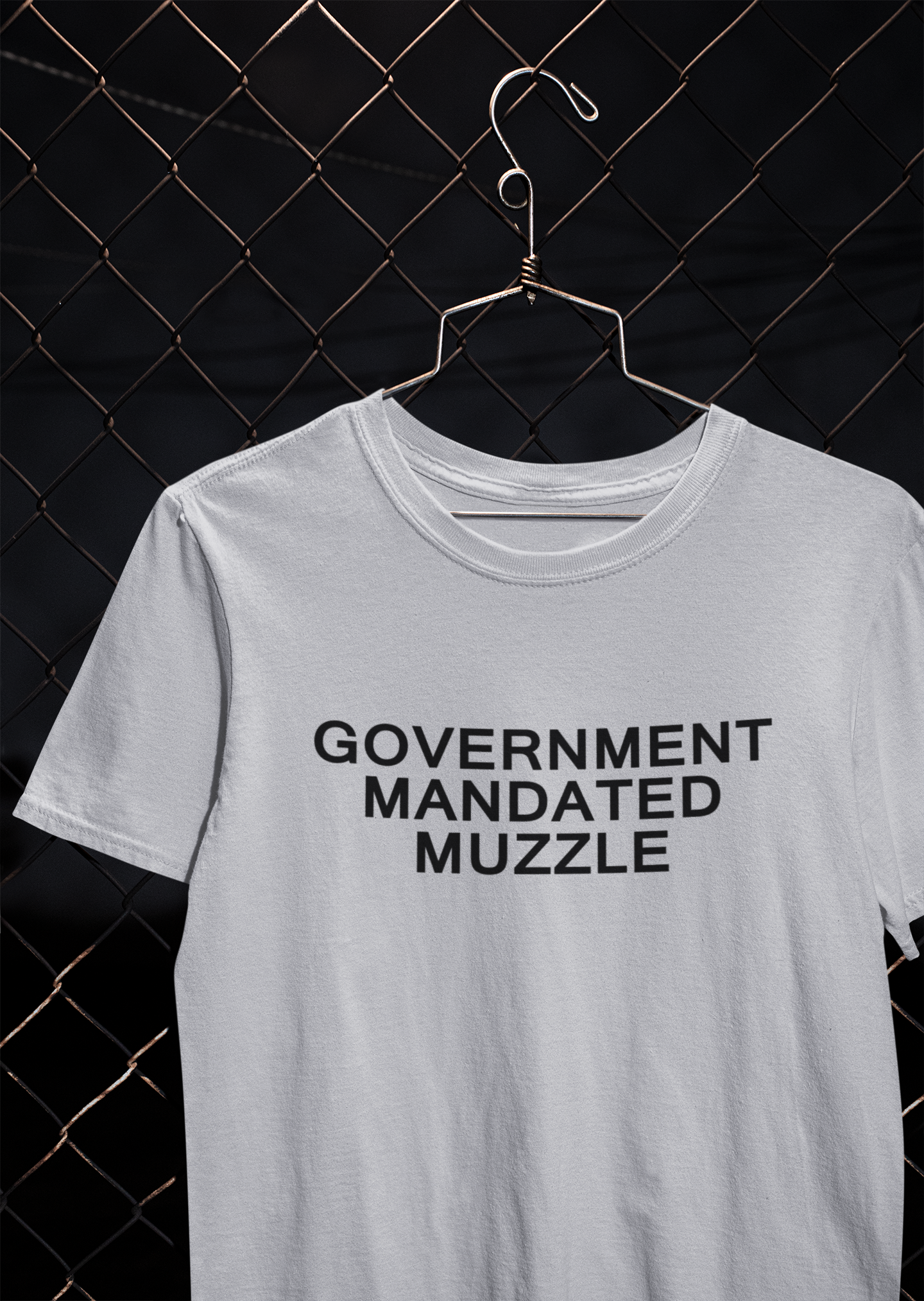 Government Mandated Muzzle Anti Government Mens Half Sleeves T-shirt- FunkyTeesClub