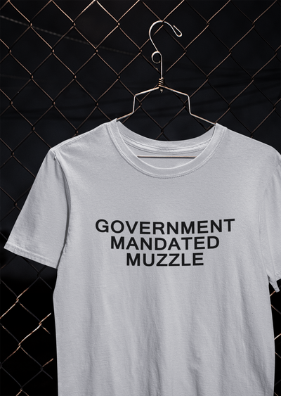 Government Mandated Muzzle Anti Government Women Half Sleeves T-shirt- FunkyTeesClub