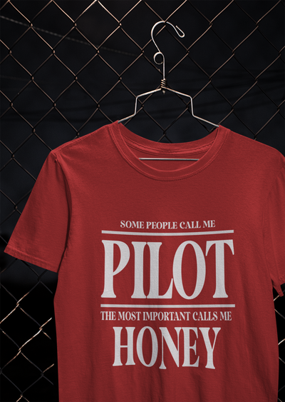 Some People Calls Me Pilot Women Half Sleeves T-shirt- FunkyTeesClub