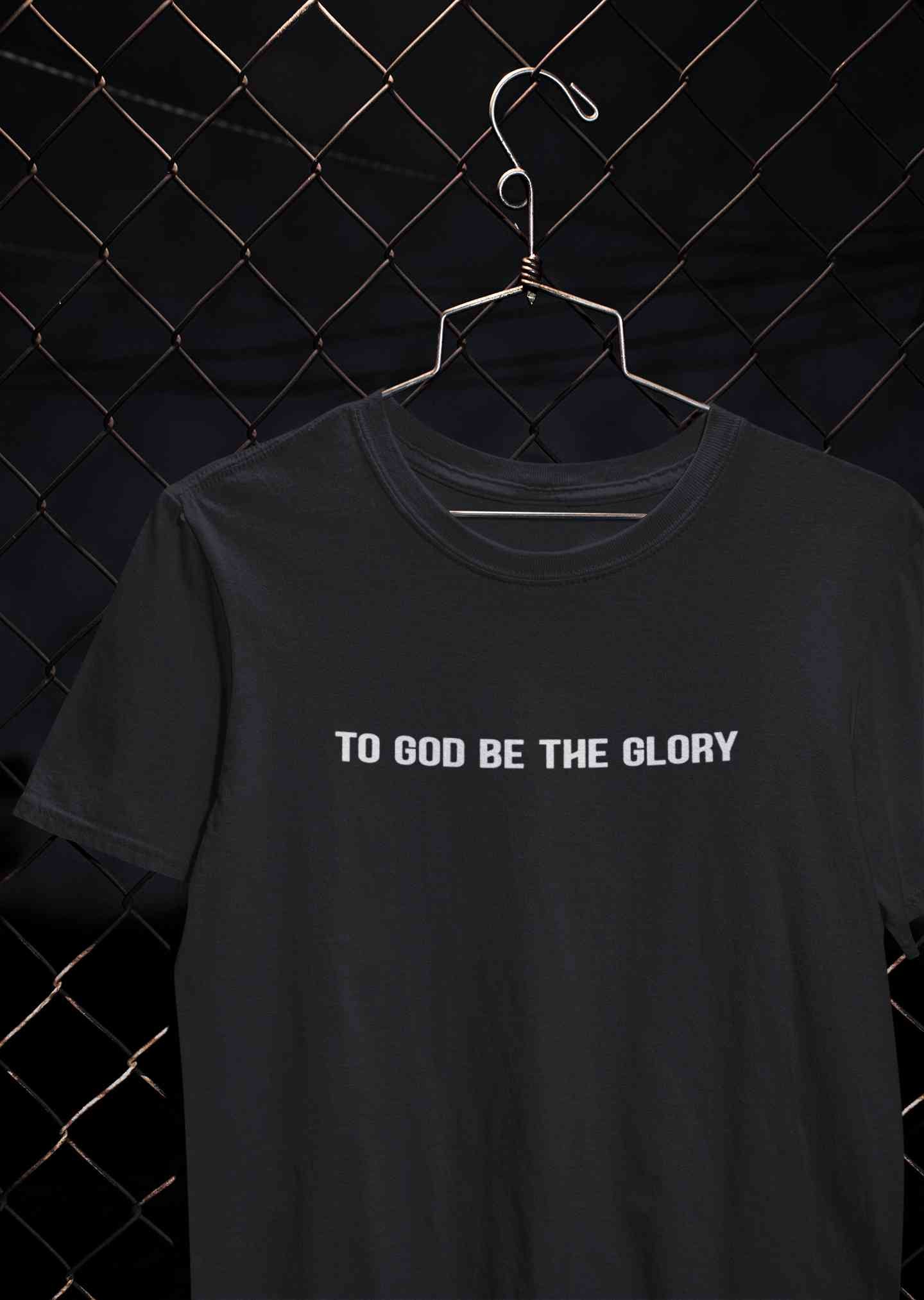 To God Be The Glory Minimals Mens Half Sleeves T-shirt- FunkyTeesClub