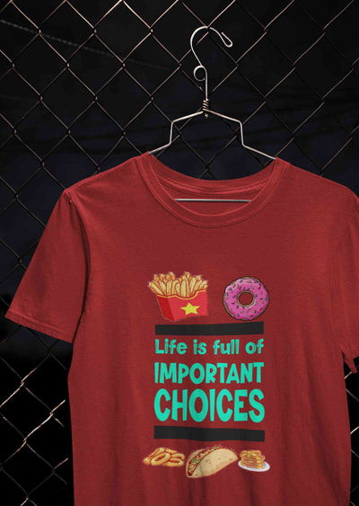 Sweet Choices Women Half Sleeves T-shirt- FunkyTeesClub