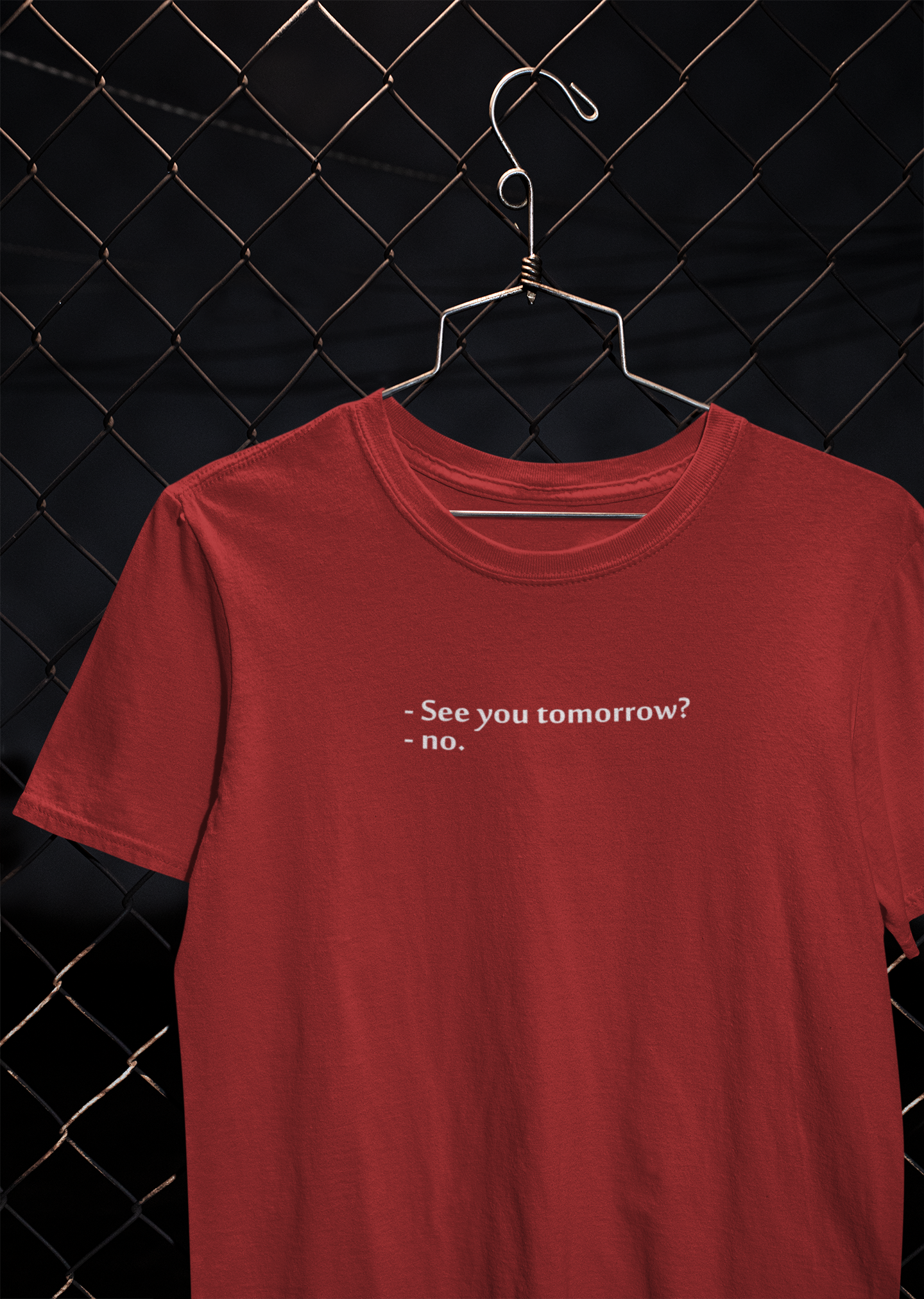 See You Tomorrow Quotes Mens Half Sleeves T-shirt- FunkyTeesClub