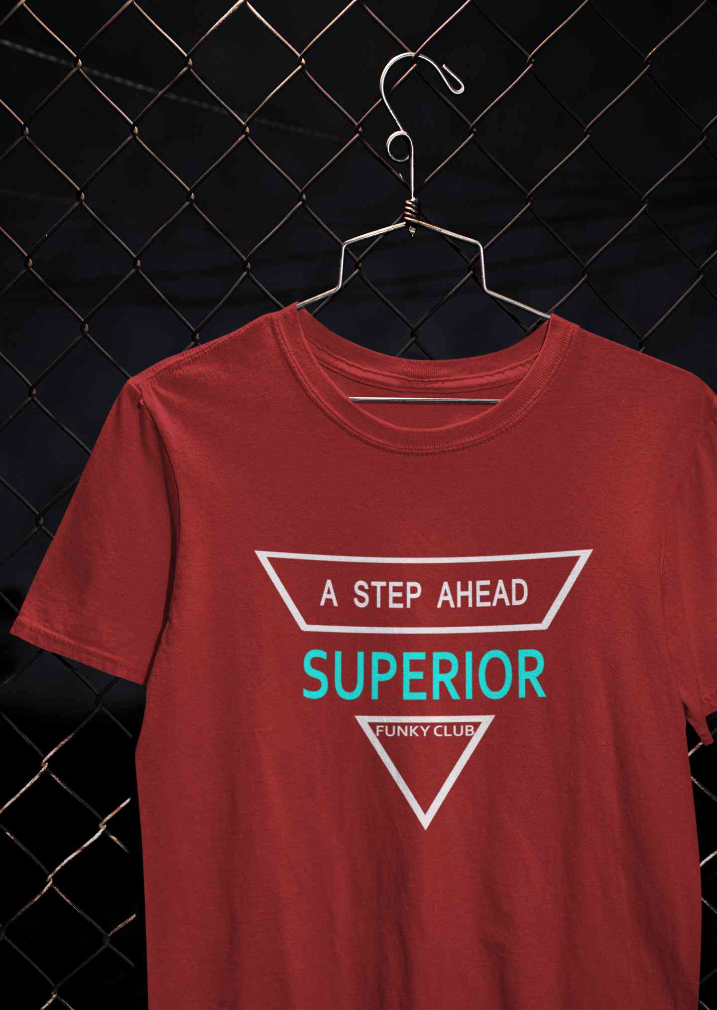 A Step Ahead Superior Mens Half Sleeves T-shirt- FunkyTeesClub