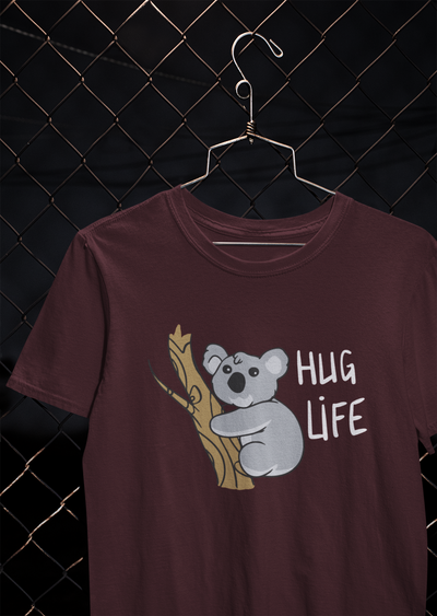 Hug Life Desi Mens Half Sleeves T-shirt- FunkyTeesClub