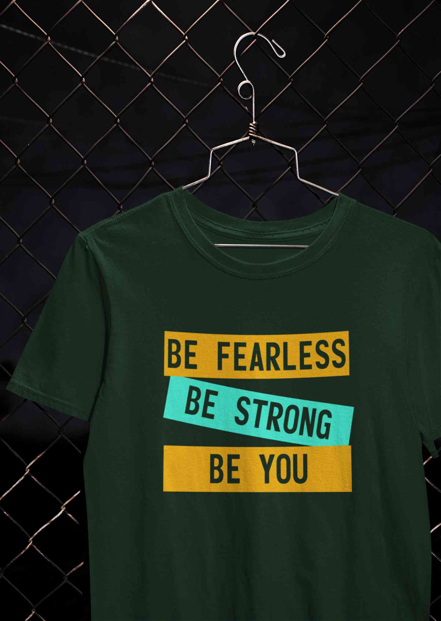 Be Fearless Be strong Be You Women Half Sleeves T-shirt- FunkyTeesClub