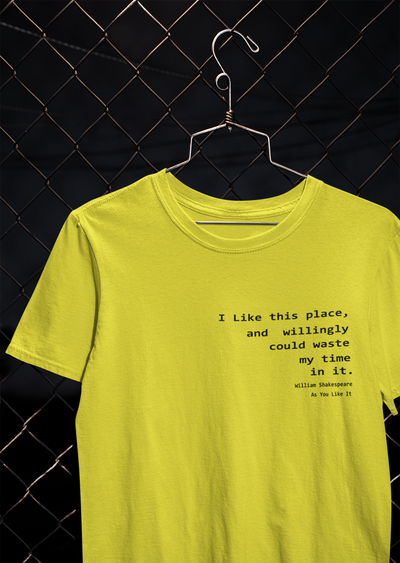 I Like This Place Quotes Mens Half Sleeves T-shirt- FunkyTeesClub