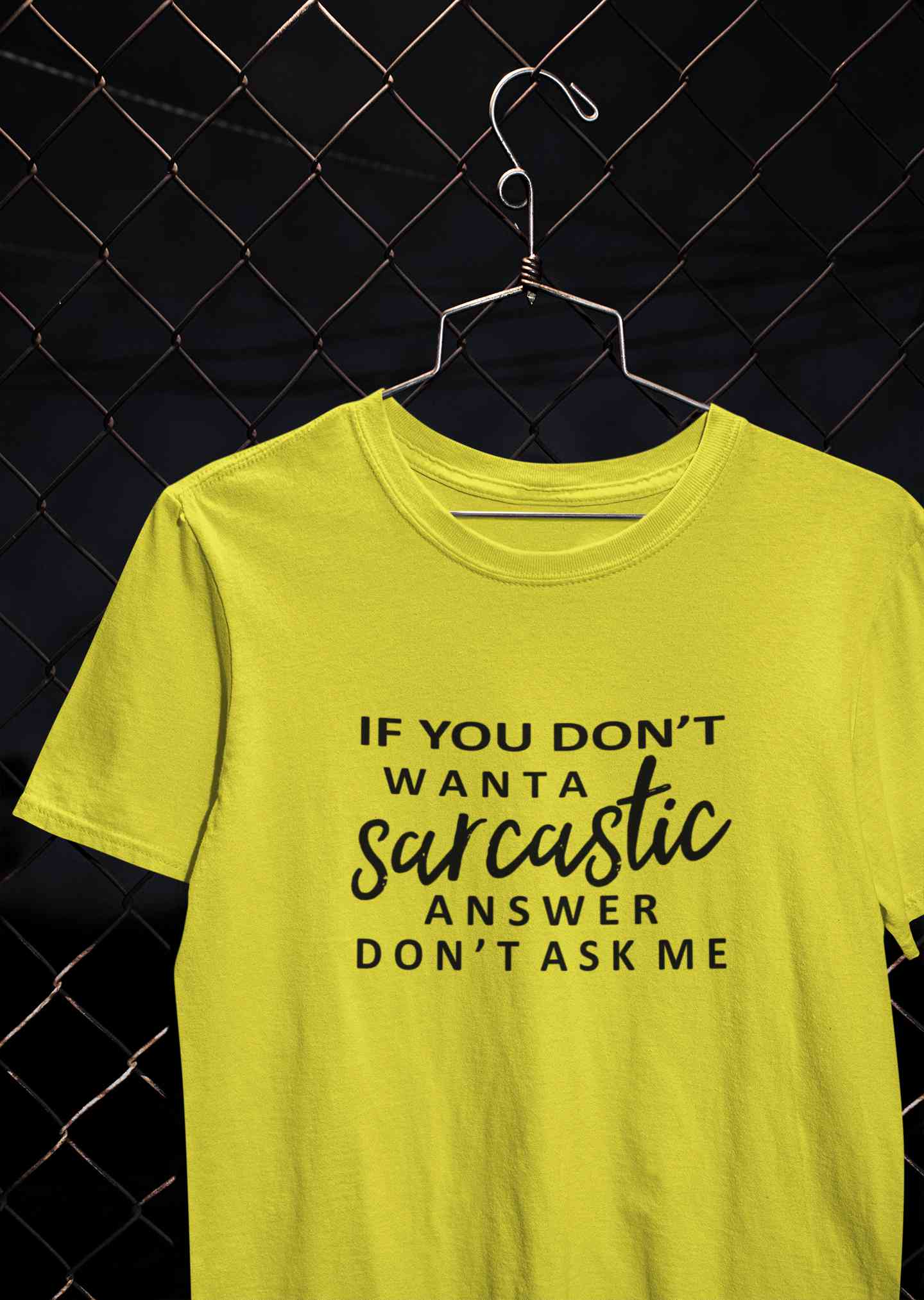 If You Do Not Sarcastic Answer Typography Women Half Sleeves T-shirt- FunkyTeesClub