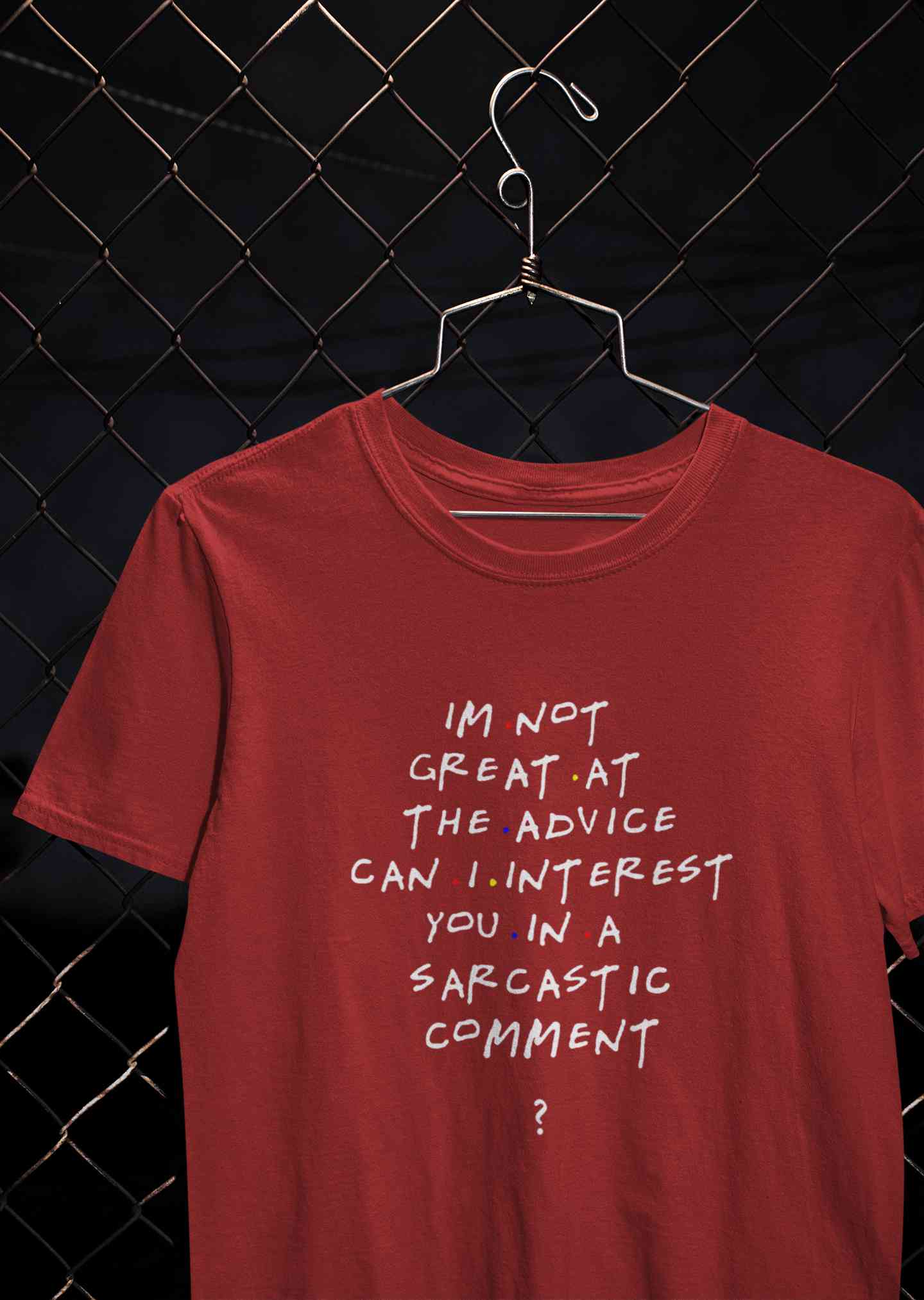 F.R.I.E.N.D.S Sarcastic Comment Chandler Mens Half Sleeves T-shirt- FunkyTeesClub