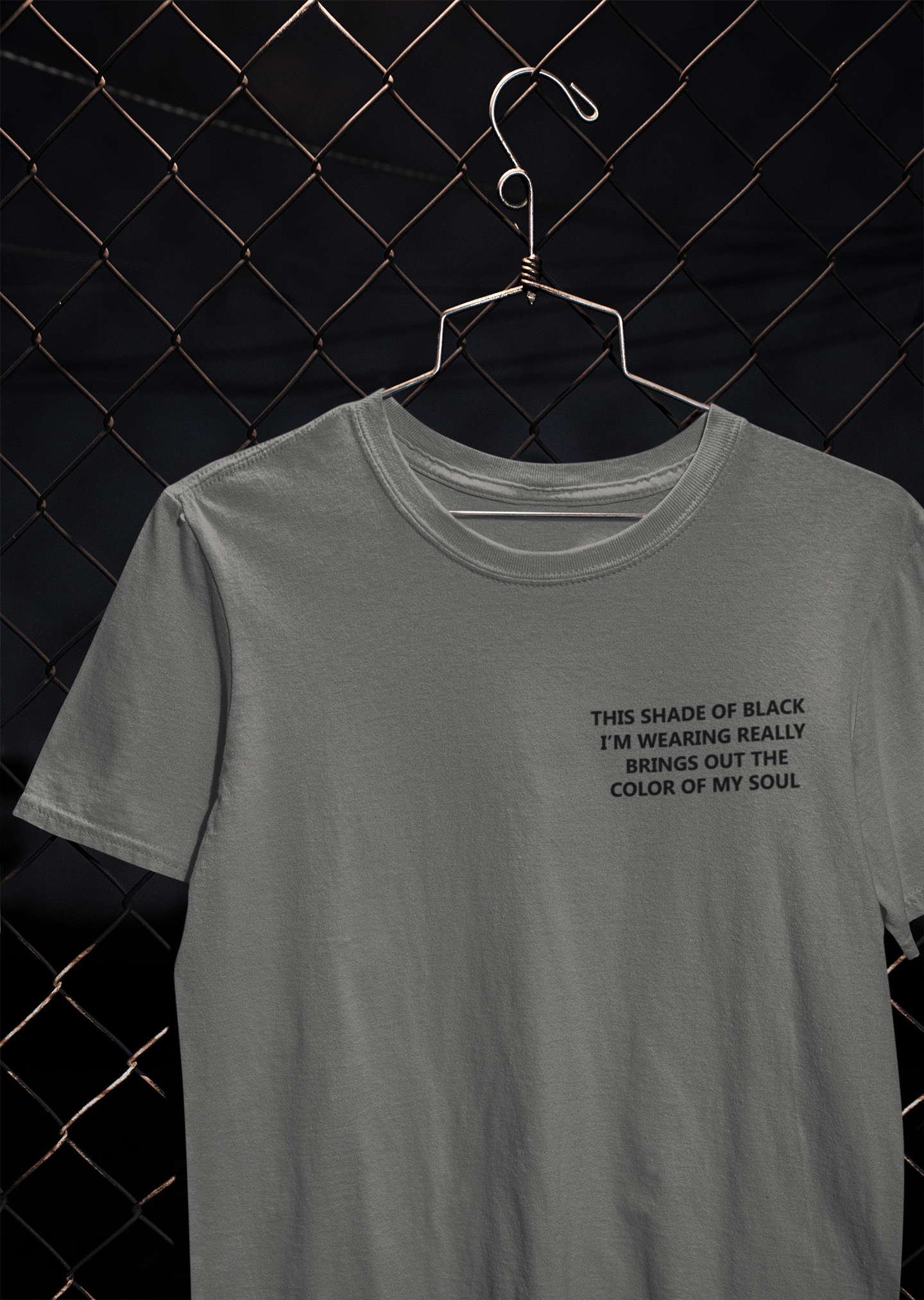 This Shade Of Black I Am Wearing Mens Half Sleeves T-shirt- FunkyTeesClub