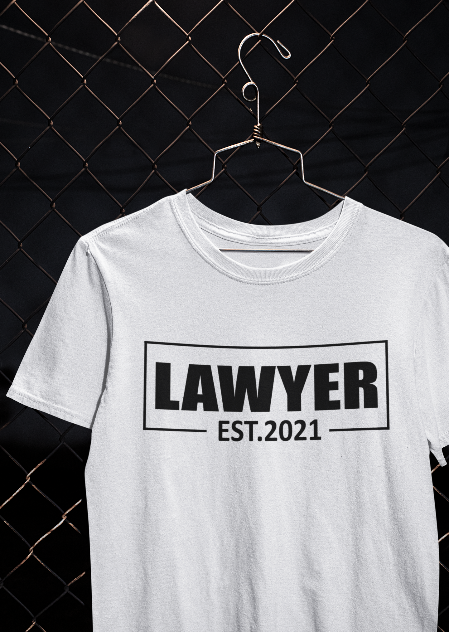 Lawyer Estd 2021 Mens Half Sleeves T-shirt- FunkyTeesClub