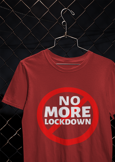 No More Lockdown Anti Government Women Half Sleeves T-shirt- FunkyTeesClub