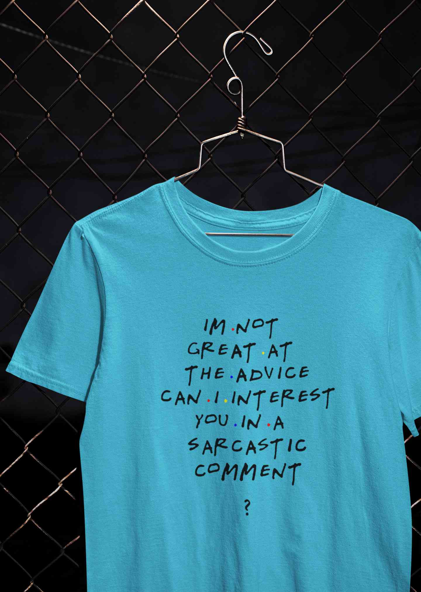 F.R.I.E.N.D.S Sarcastic Comment Chandler Mens Half Sleeves T-shirt- FunkyTeesClub