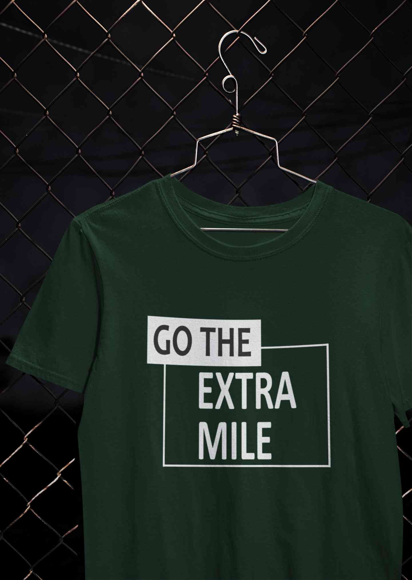 Go The Extra Mile Women Half Sleeves T-shirt- FunkyTeesClub