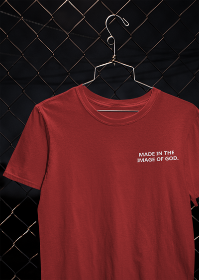 Made In The Image Of God Mens Half Sleeves T-shirt- FunkyTeesClub