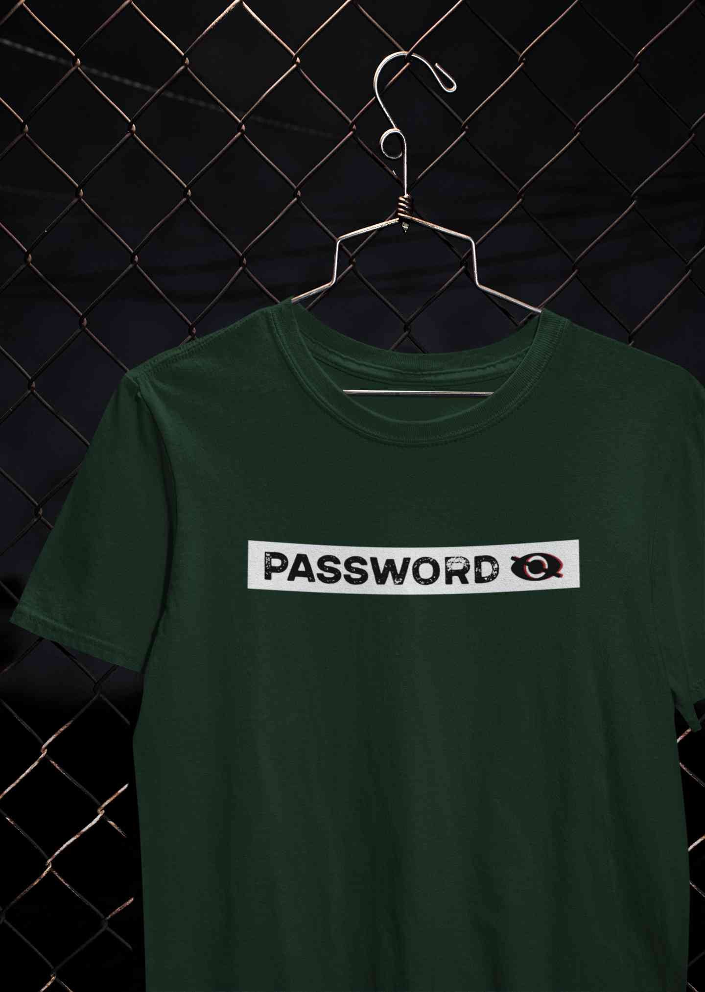 Password Mens Half Sleeves T-shirt- FunkyTeesClub