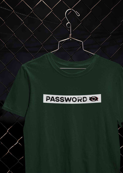 Password Mens Half Sleeves T-shirt- FunkyTeesClub