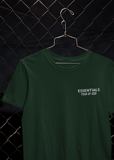 Essentials Fear Of God Women Half Sleeves T-shirt- FunkyTeesClub