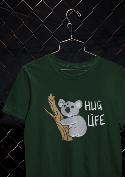 Hug Life Desi Women Half Sleeves T-shirt- FunkyTeesClub