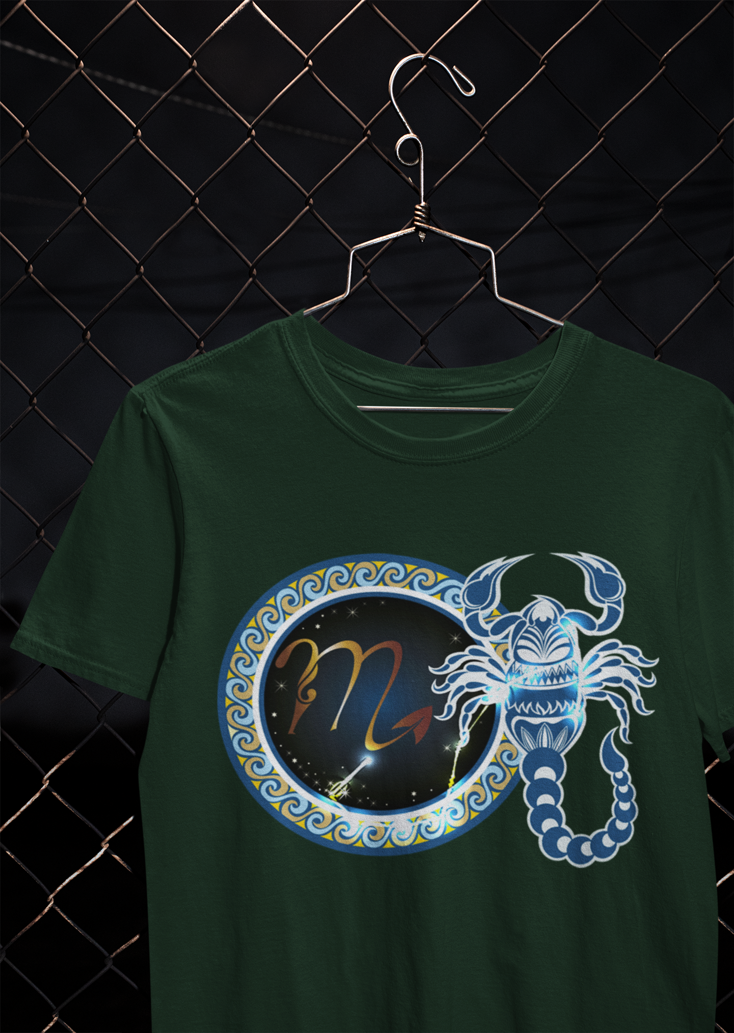 Scorpio Zodiac Sign Mens Half Sleeves T-shirt- FunkyTeesClub