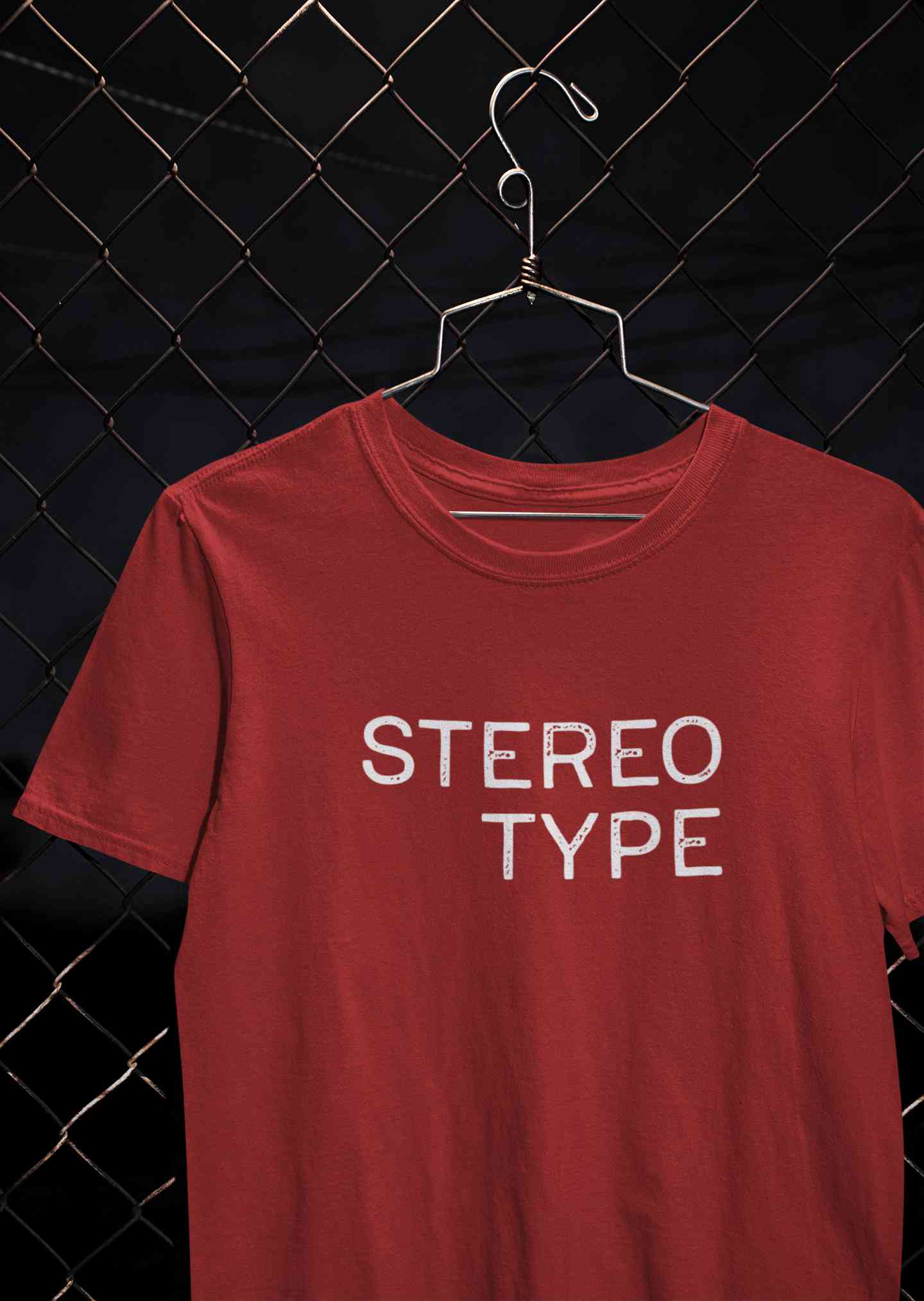 Stereotype Typography Mens Half Sleeves T-shirt- FunkyTeesClub