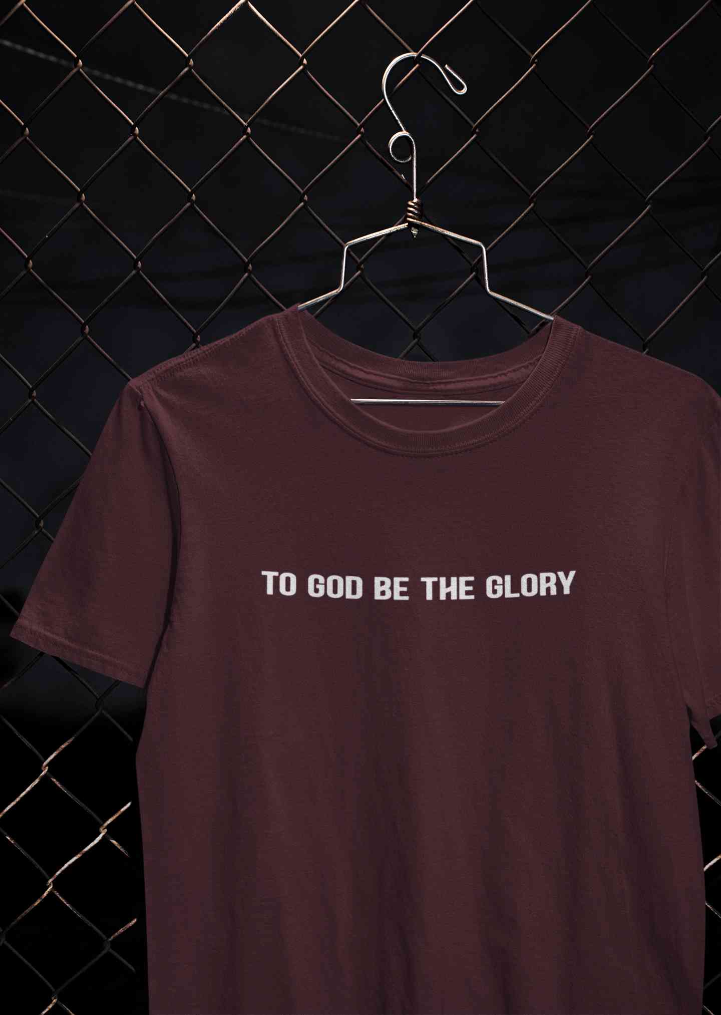 To God Be The Glory Minimals Mens Half Sleeves T-shirt- FunkyTeesClub