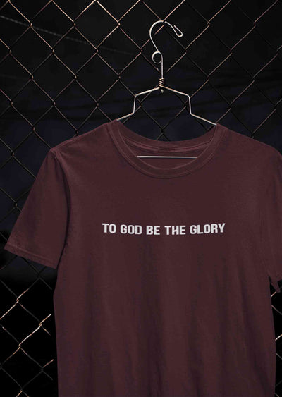 To God Be The Glory Minimals Mens Half Sleeves T-shirt- FunkyTeesClub