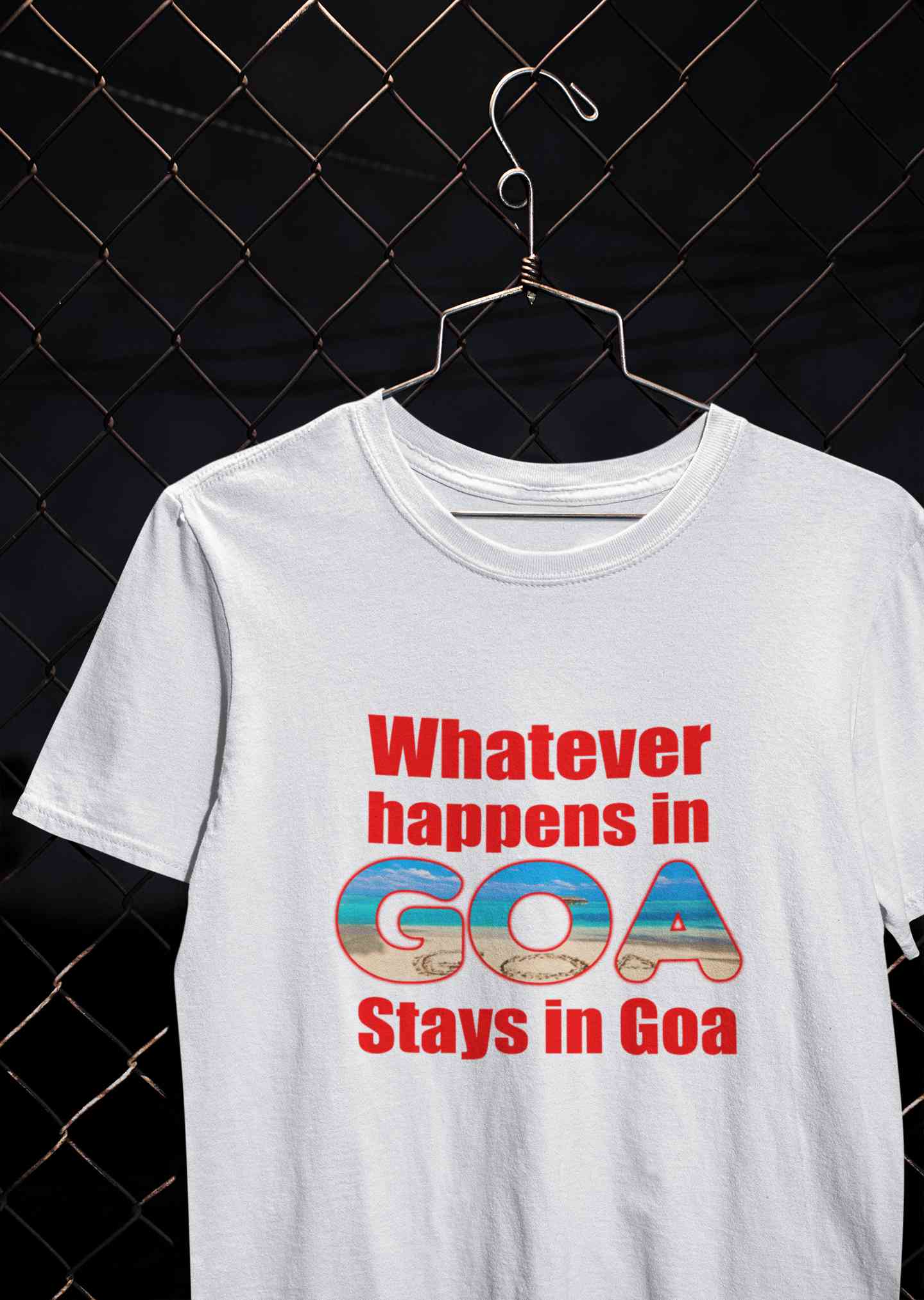 Whatever happens In Goa Stays In Goa Women Half Sleeves T-shirt- FunkyTeesClub