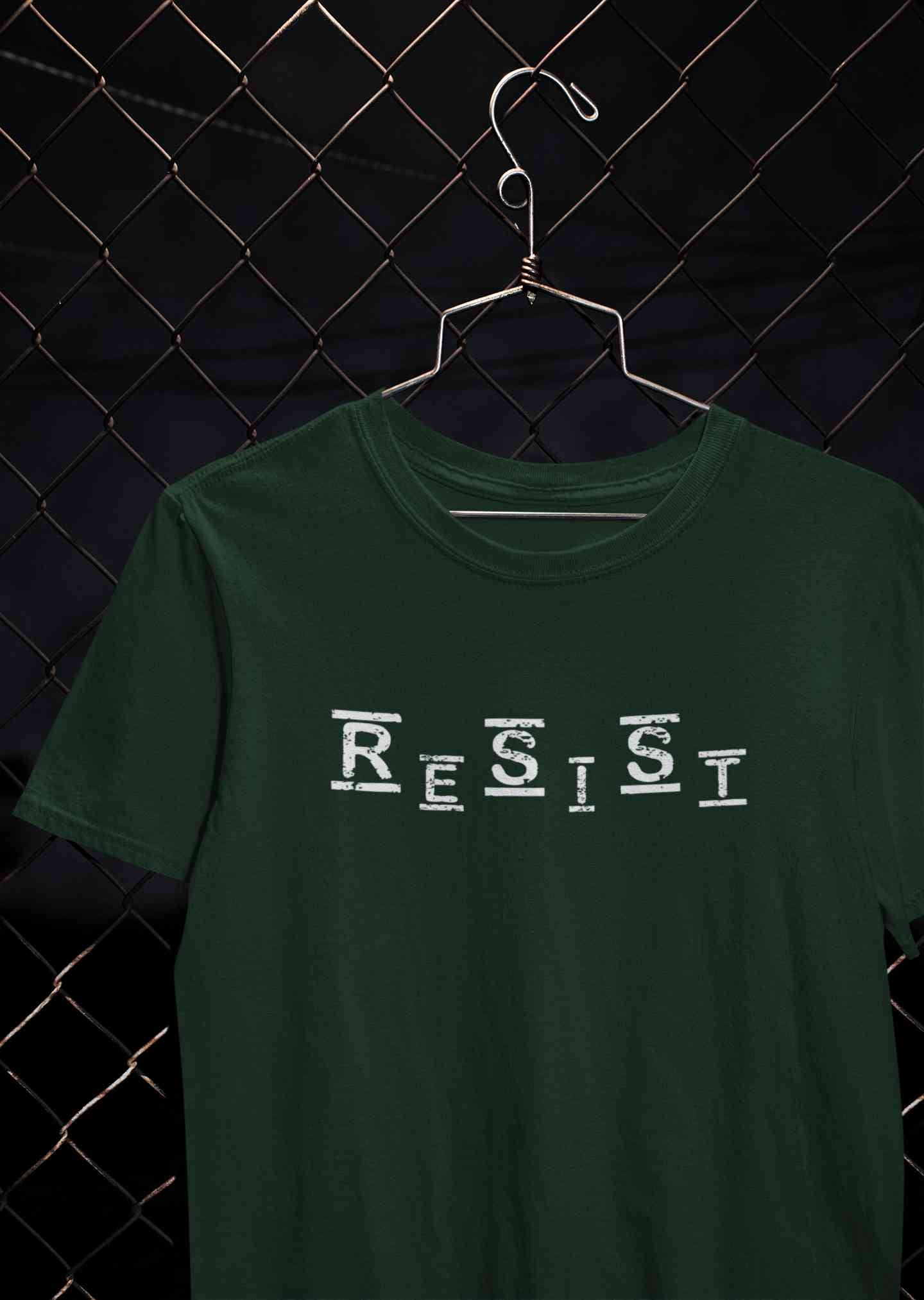 Resist Mens Half Sleeves T-shirt- FunkyTeesClub