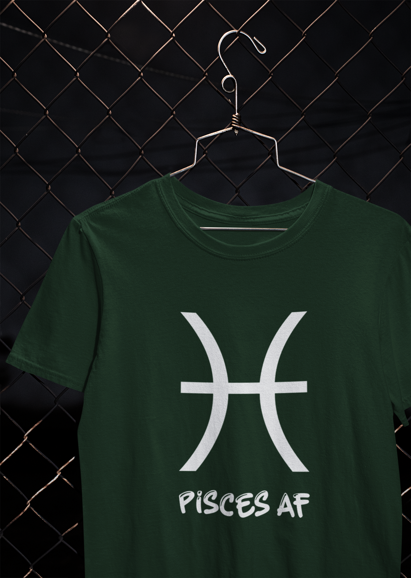 Pisces Zodiac Sign Mens Half Sleeves T-shirt- FunkyTeesClub