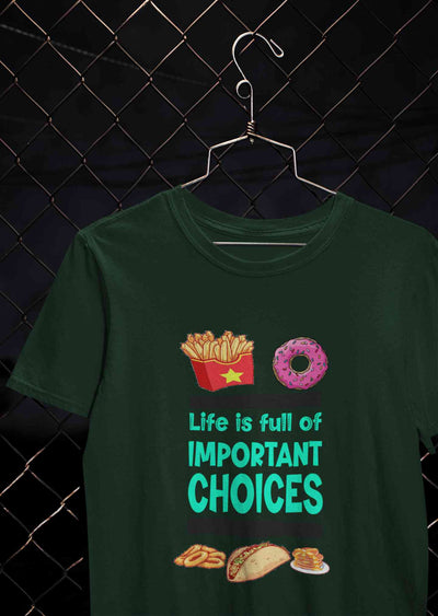 Sweet Choices Women Half Sleeves T-shirt- FunkyTeesClub