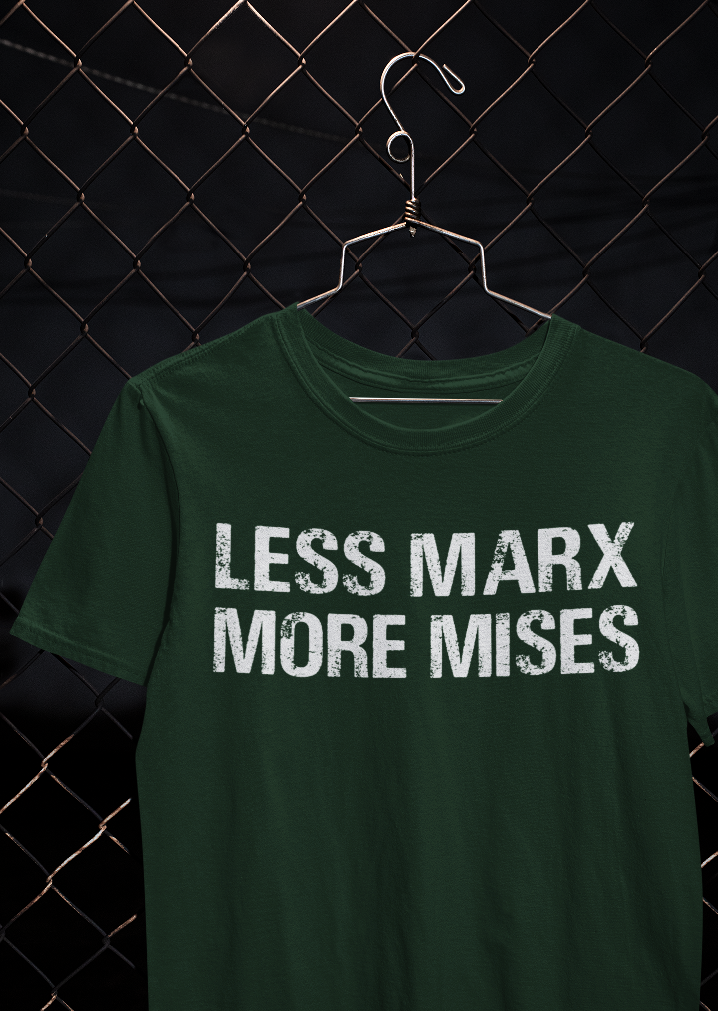 Libertarian Anti Socialist Less Marx More Mises Anti Government Women Half Sleeves T-shirt- FunkyTeesClub