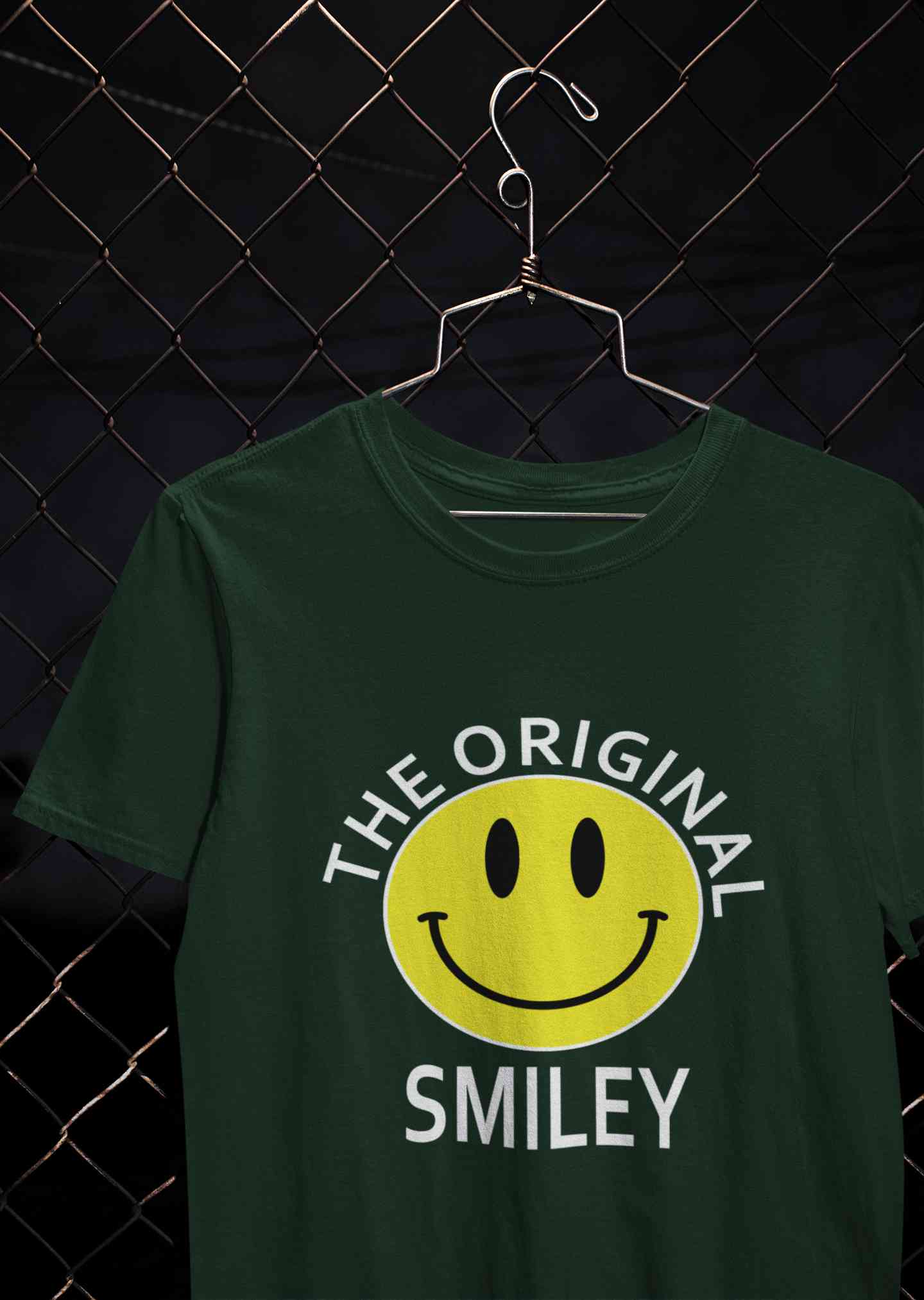 The Original Smiley Mens Half Sleeves T-shirt- FunkyTeesClub