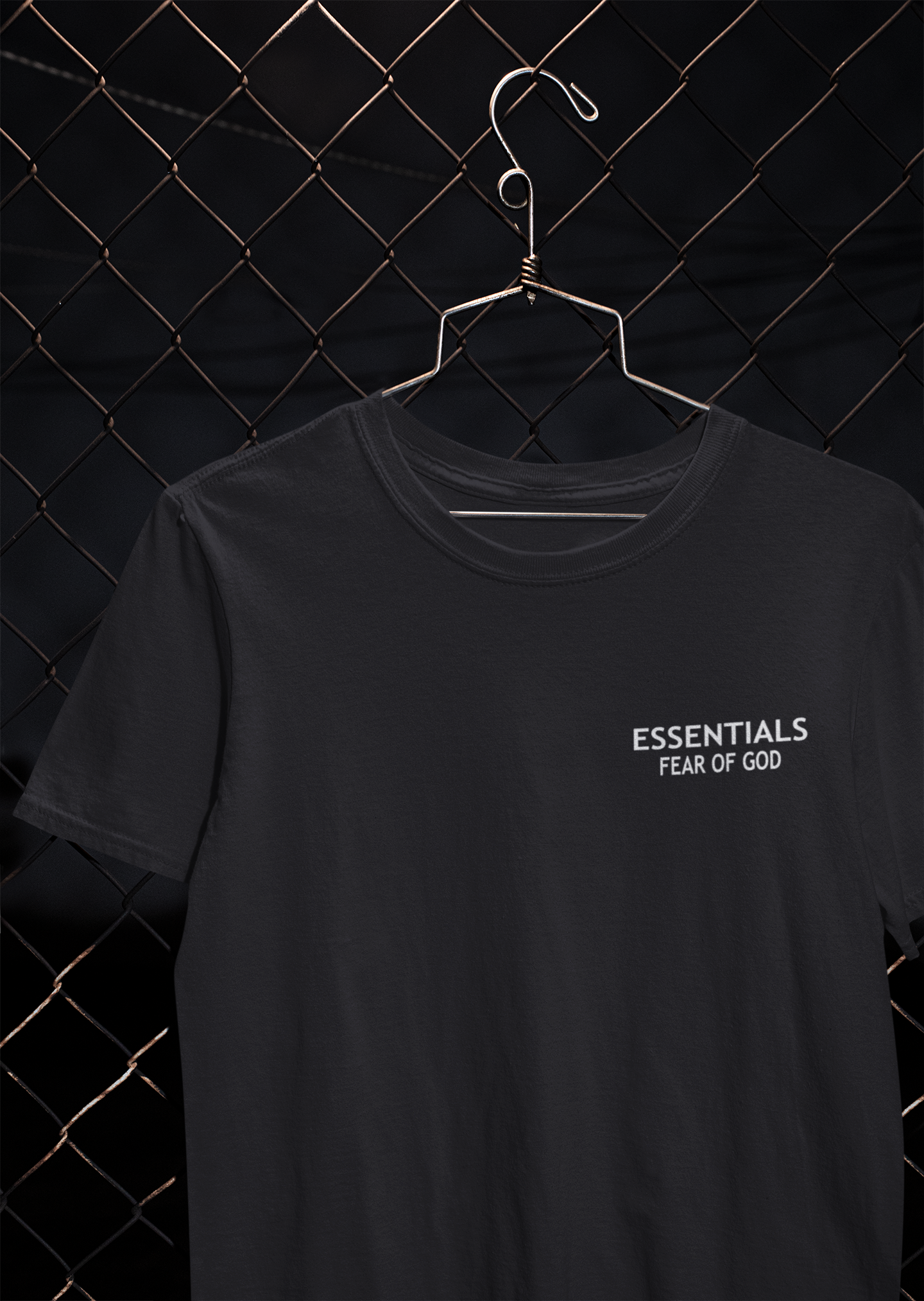 Essentials Fear Of God Women Half Sleeves T-shirt- FunkyTeesClub