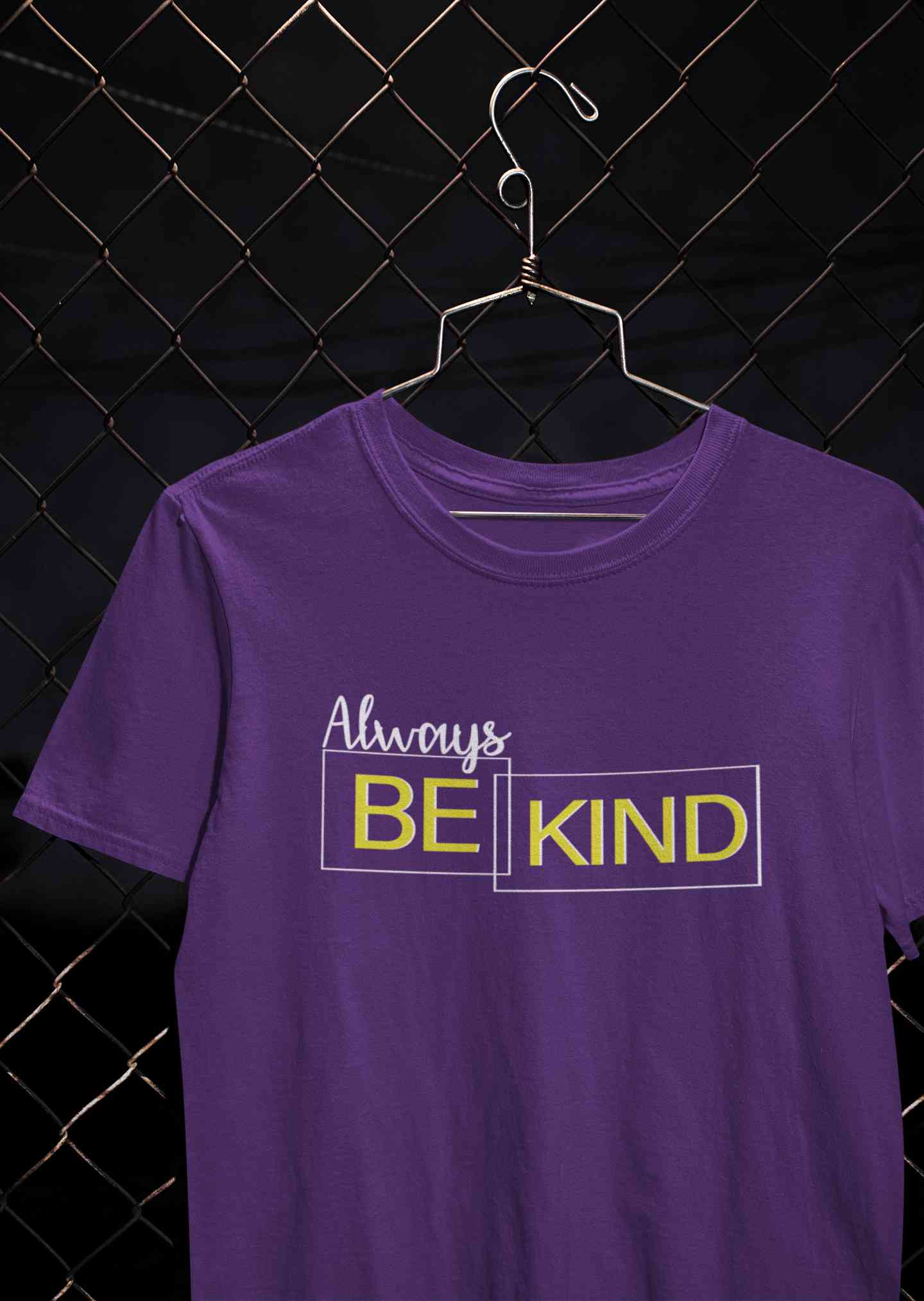 Always Be Kind Typography Mens Half Sleeves T-shirt- FunkyTeesClub