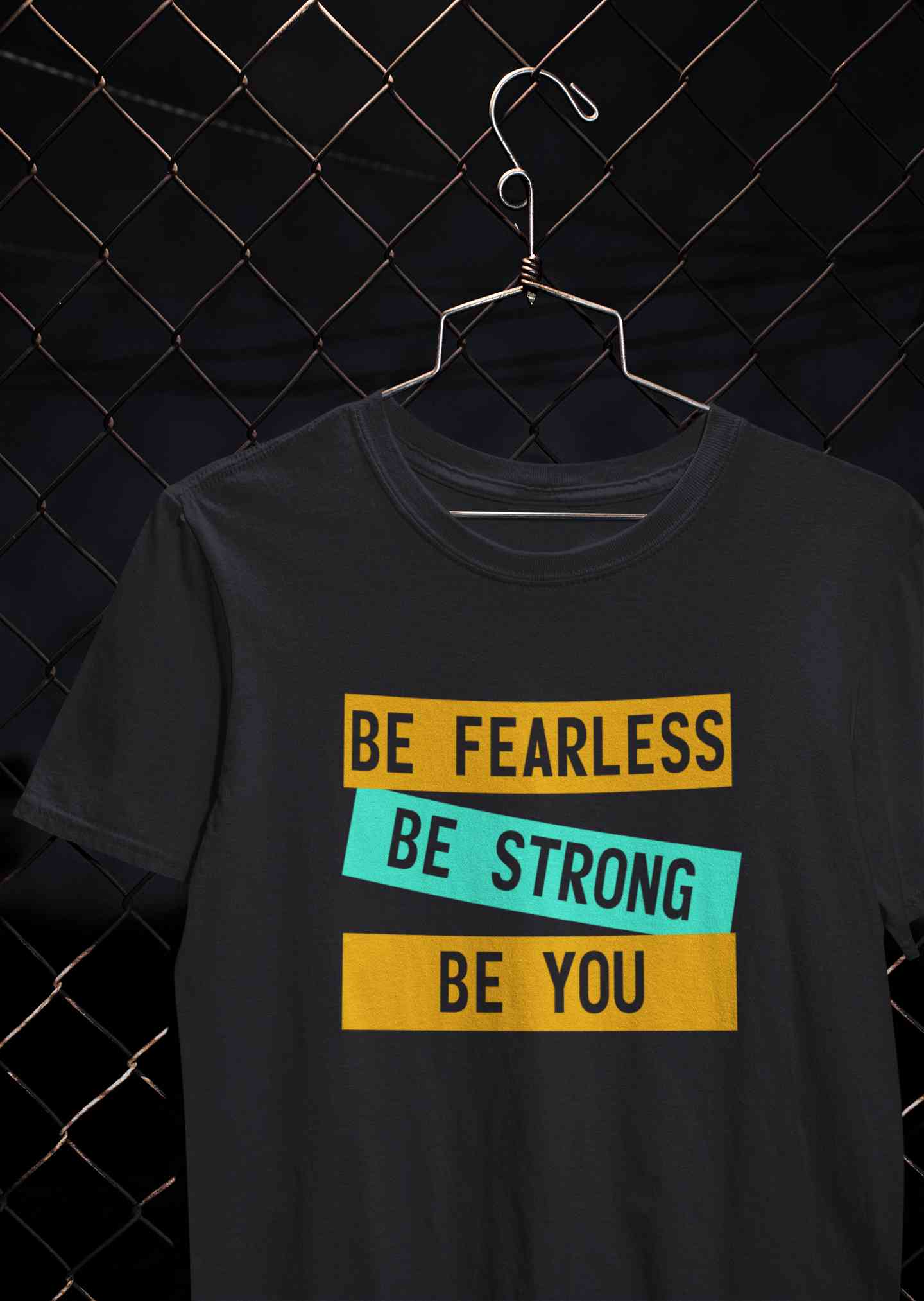 Be Fearless Be strong Be You Women Half Sleeves T-shirt- FunkyTeesClub