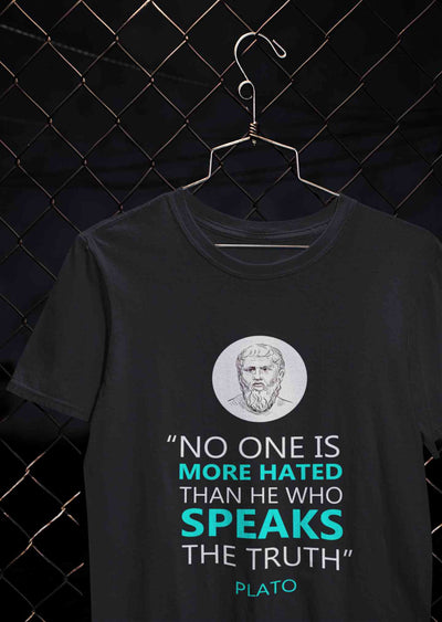 Plato Quote Women Half Sleeves T-shirt- FunkyTeesClub