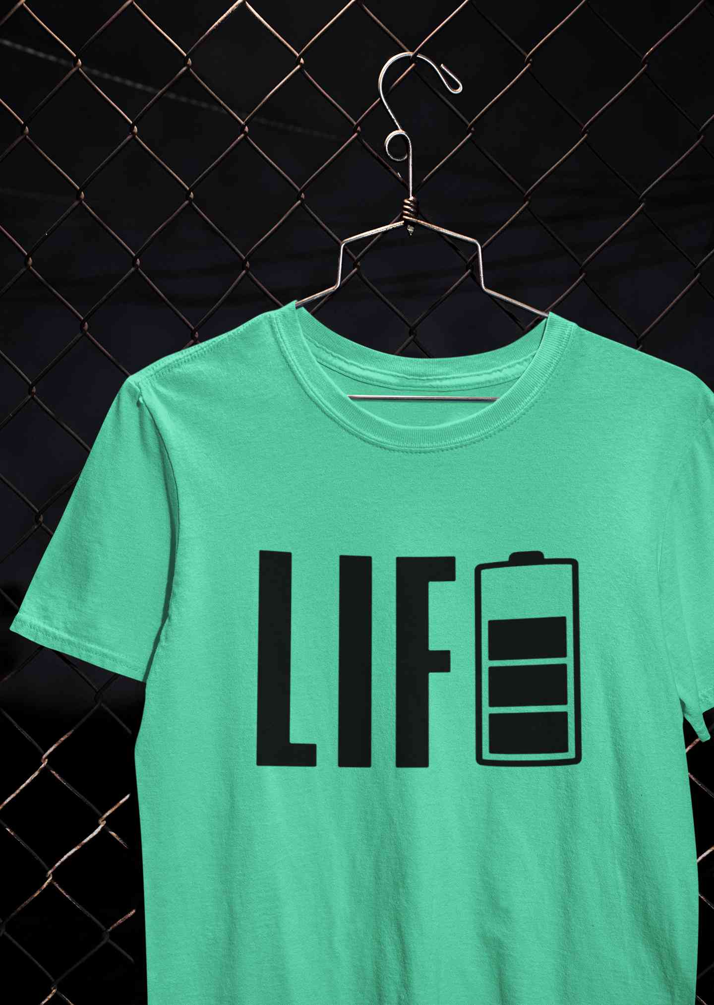 Life Mens Half Sleeves T-shirt- FunkyTeesClub