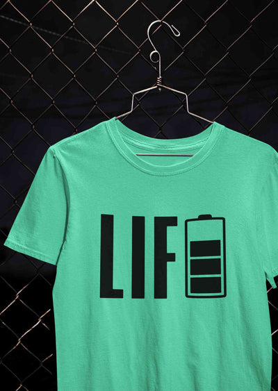 Life Mens Half Sleeves T-shirt- FunkyTeesClub