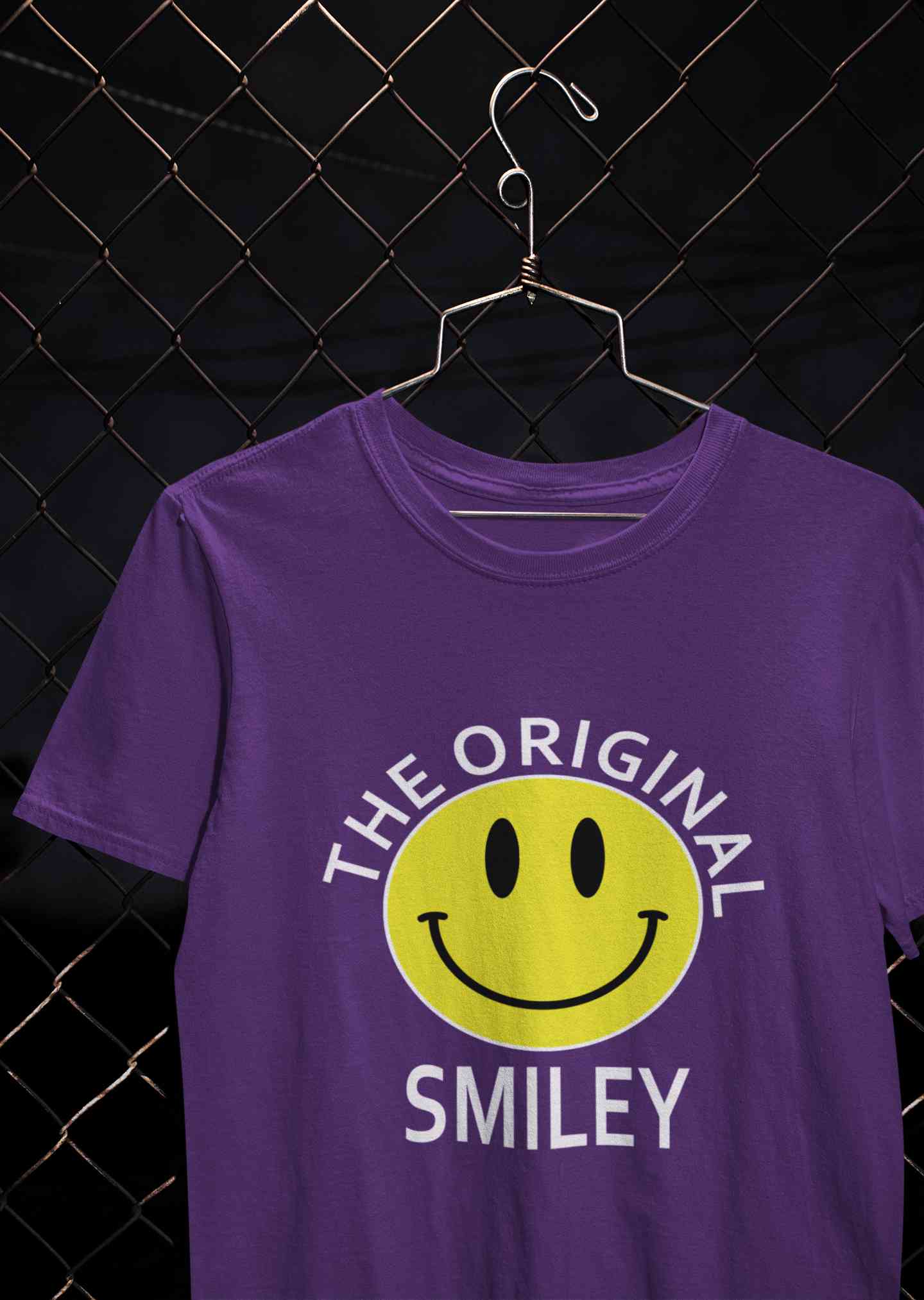 The Original Smiley Mens Half Sleeves T-shirt- FunkyTeesClub