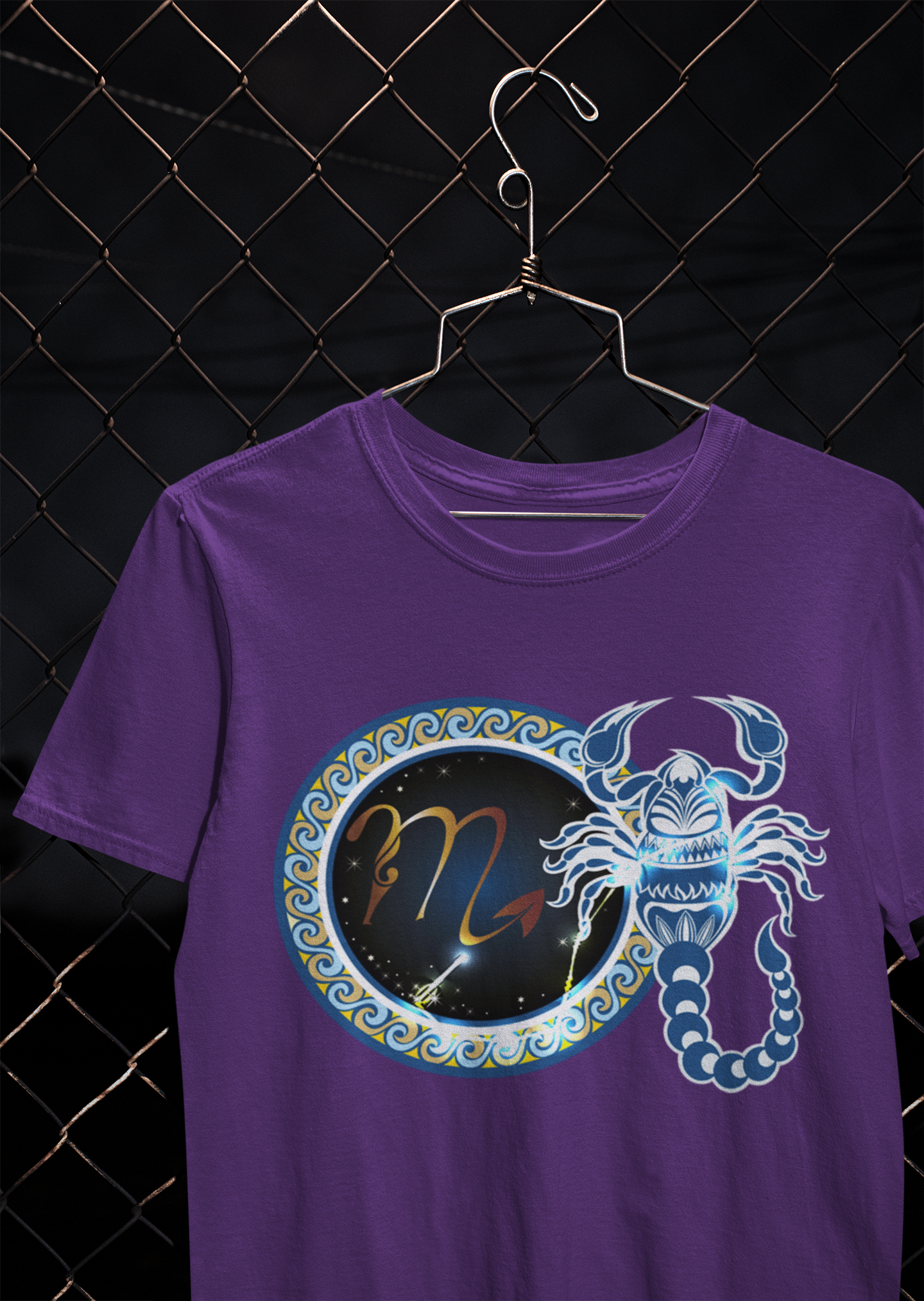 Scorpio Zodiac Sign Mens Half Sleeves T-shirt- FunkyTeesClub