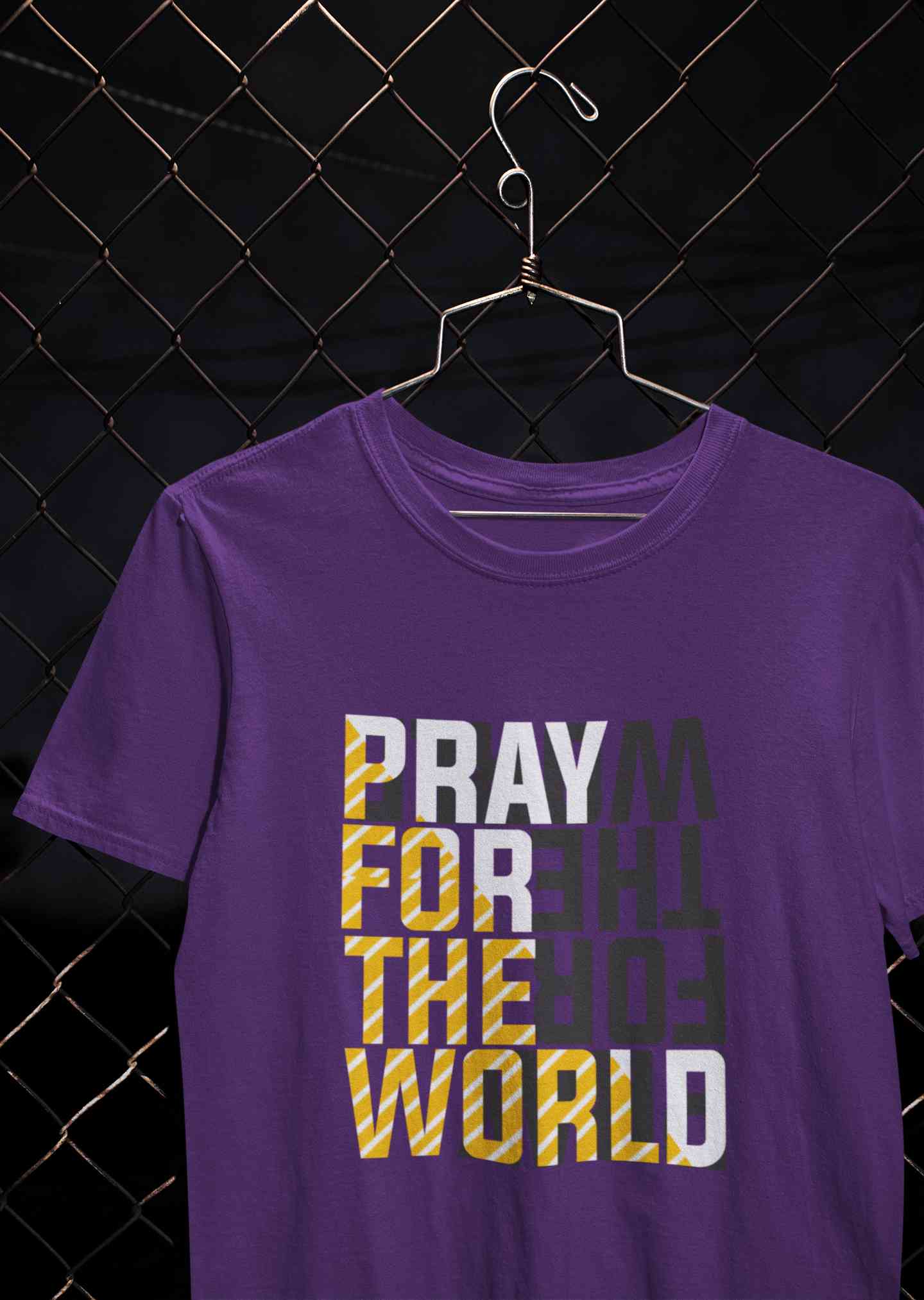 Pray For The World Women Half Sleeves T-shirt- FunkyTeesClub