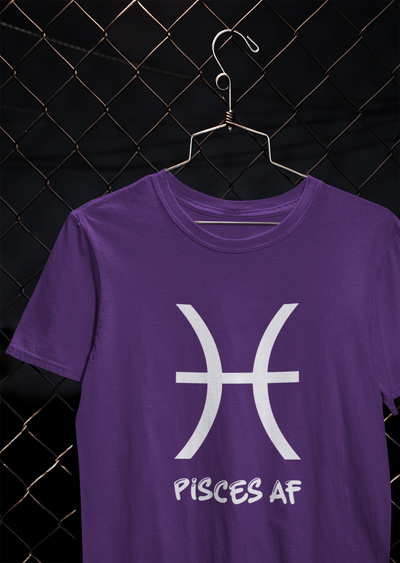 Pisces Zodiac Sign Women Half Sleeves T-shirt- FunkyTeesClub