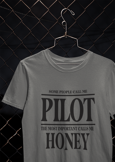 Some People Calls Me Pilot Women Half Sleeves T-shirt- FunkyTeesClub