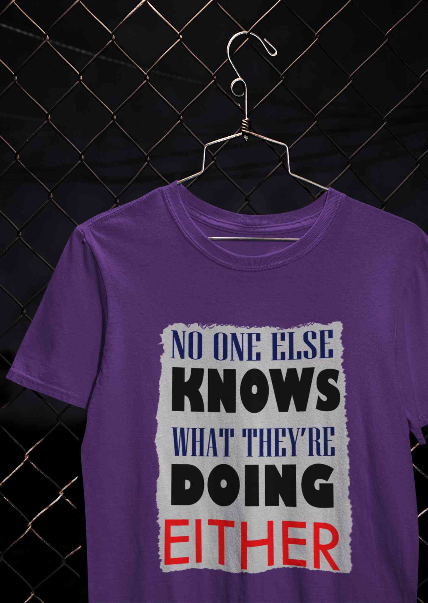 No One Knows Mens Half Sleeves T-shirt- FunkyTeesClub