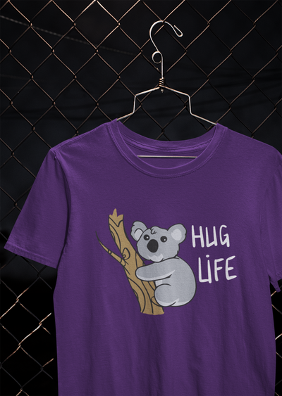Hug Life Desi Mens Half Sleeves T-shirt- FunkyTeesClub