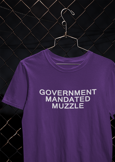 Government Mandated Muzzle Anti Government Women Half Sleeves T-shirt- FunkyTeesClub