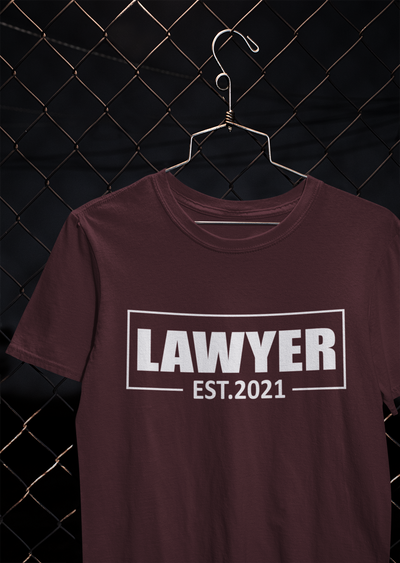 Lawyer Estd 2021 Women Half Sleeves T-shirt- FunkyTeesClub