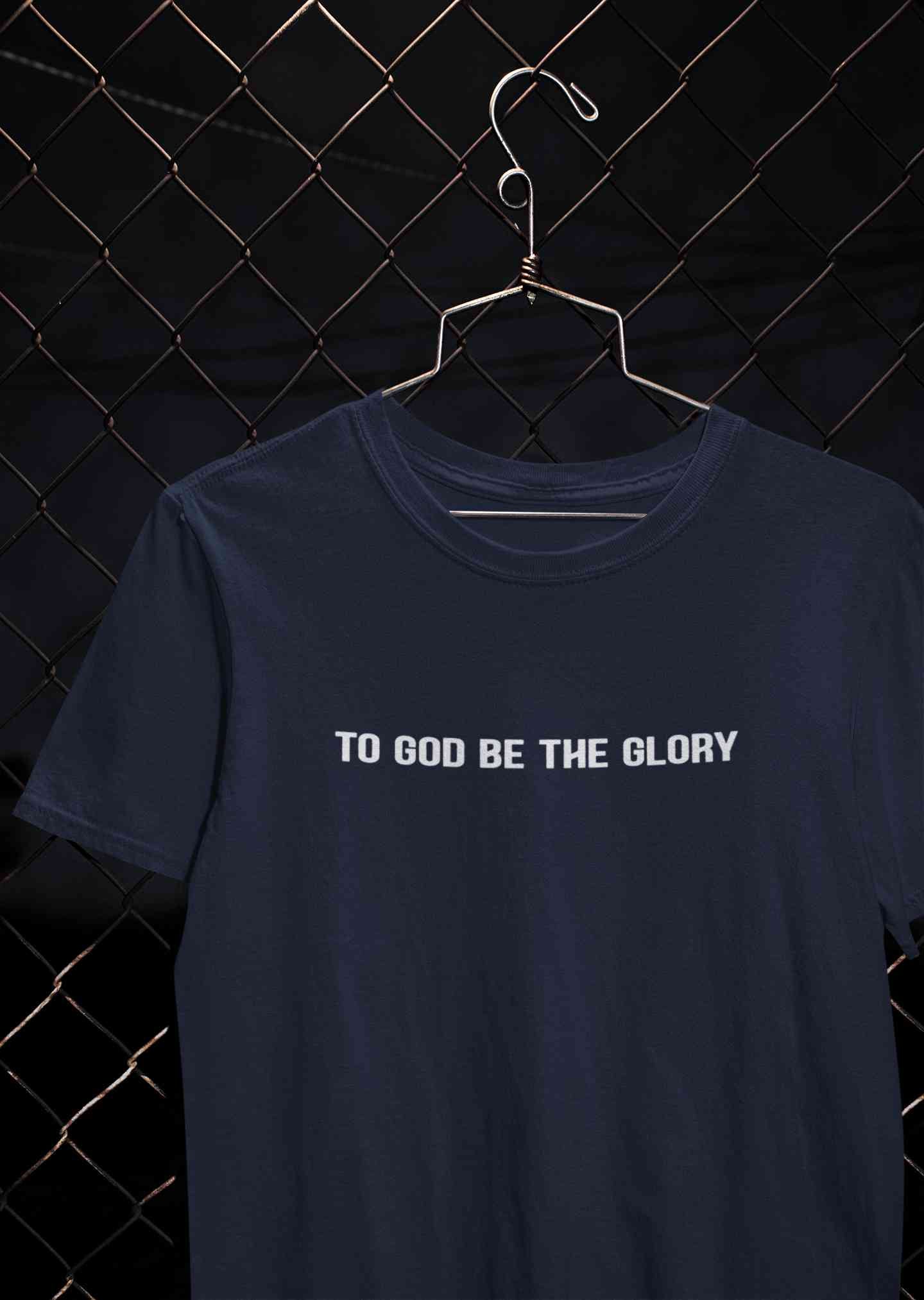 To God Be The Glory Minimals Mens Half Sleeves T-shirt- FunkyTeesClub