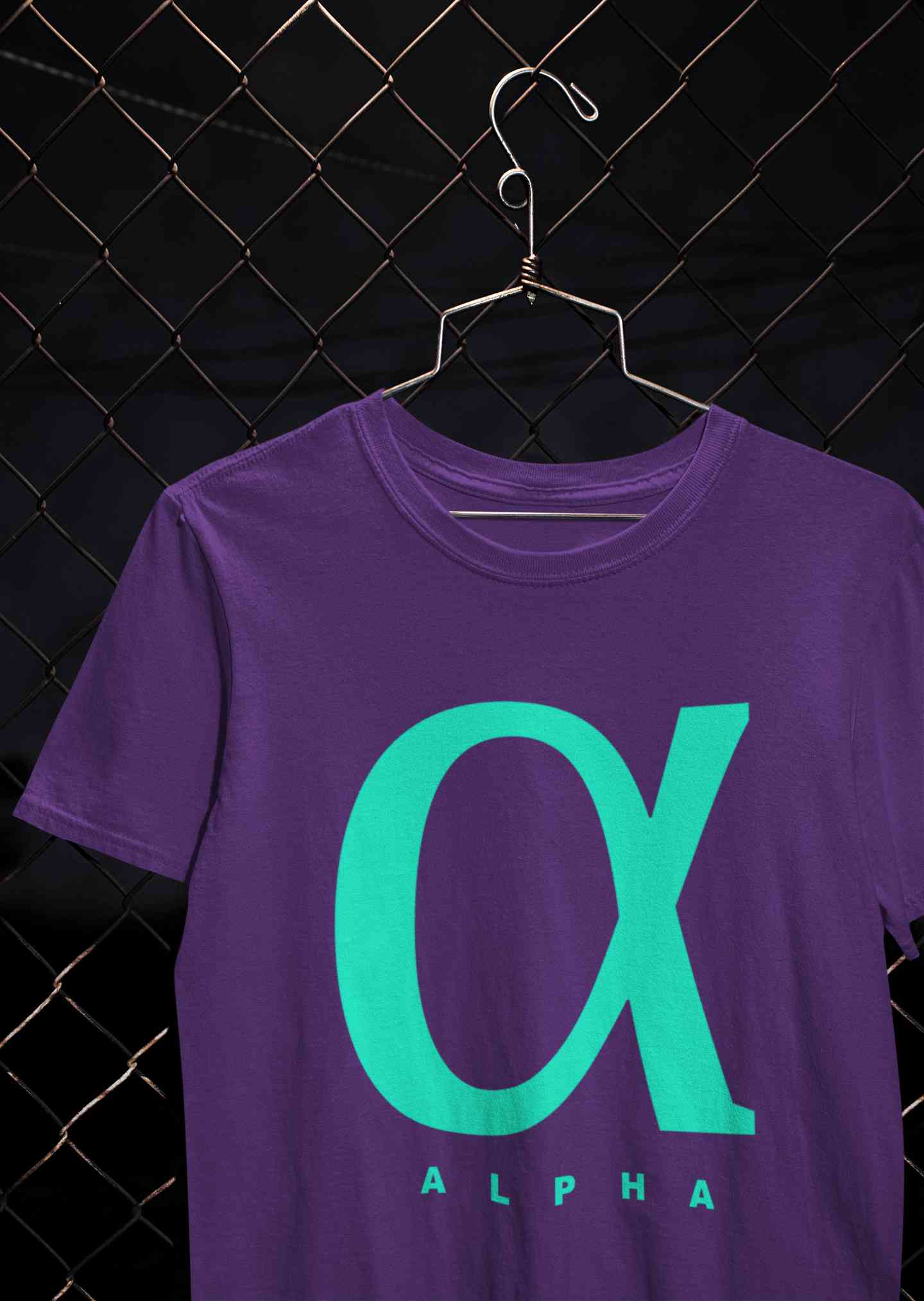 Alpha Mens Half Sleeves T-shirt- FunkyTeesClub